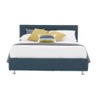 Luxusní manželská postel z ekokůže nebo látky s krabicí Made in Italy – Nuvola Viadurini