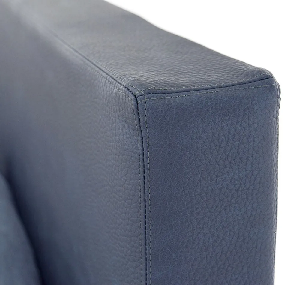 Luxusní manželská postel z ekokůže nebo látky s krabicí Made in Italy – Nuvola Viadurini