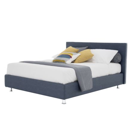 Luxusní manželská postel z ekokůže nebo látky s krabicí Made in Italy – Nuvola Viadurini