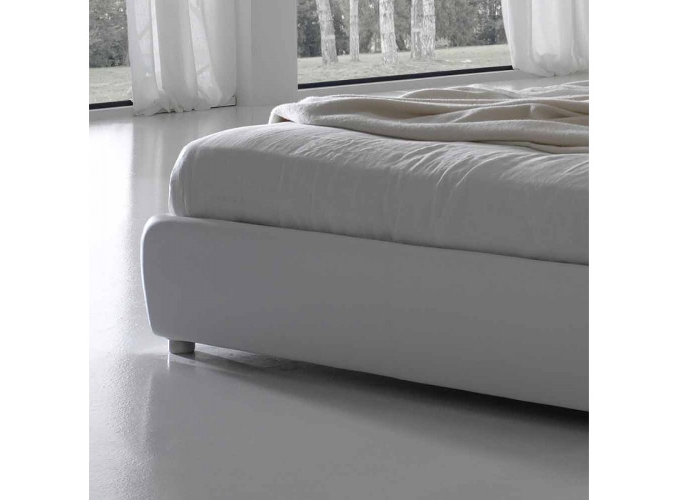 Prošívaná manželská postel capitonnè, klasický design, Capri Bolzan Viadurini
