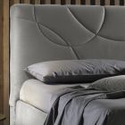 Čalouněná manželská postel s úložným boxem Made in Italy - Girasole Viadurini