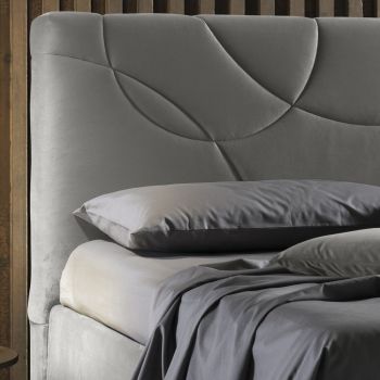 Čalouněná manželská postel s úložným boxem Made in Italy - Girasole