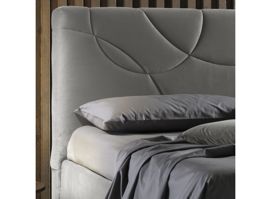 Čalouněná manželská postel s úložným boxem Made in Italy - Girasole