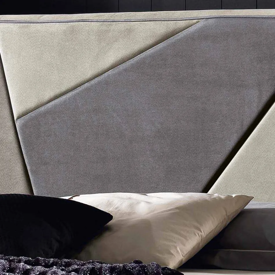 Postel čalouněná postel s kontejnerová zvedací 160x190 / 200cm Mia Viadurini