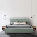 Čalouněná manželská postel s volitelným úložným prostorem Made in Italy - Akira Viadurini