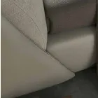 Manželská postel polstrovaná a potažená látkou a kůží vyrobená v Itálii - Lula Viadurini