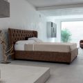 Manželská postel čalouněná polyuretanovou pěnou Made in Italy - Capriccio