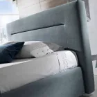 Současná čalouněné dvoulůžko s krabicí vrcholit 160x190 / 200 cm Slunce Viadurini