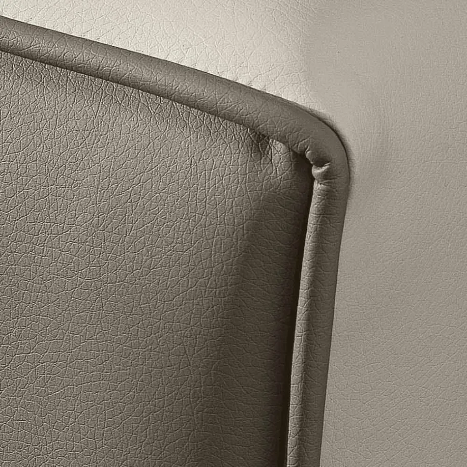 Manželská postel v umělé kůži s odkládací schránkou 160x190 / 200 cm Gin Viadurini