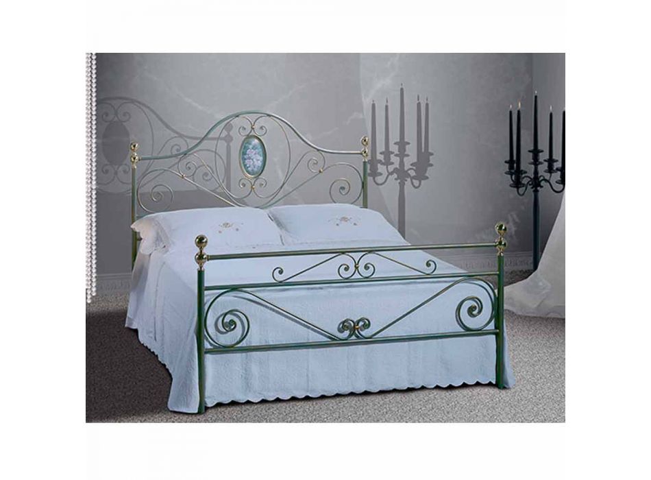 Manželská postel kované železné Altea Viadurini
