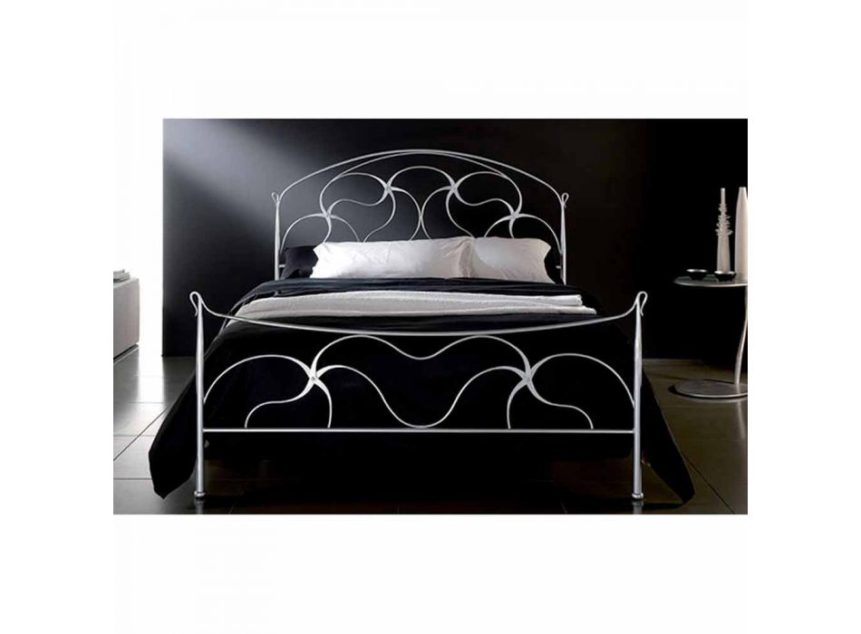 Manželská postel kované železné Swan Viadurini