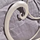 Manželská postel v tepaného železa s Athena houslový klíč dekorace Viadurini