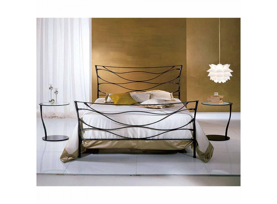 Manželská postel kované železné Hydra Viadurini