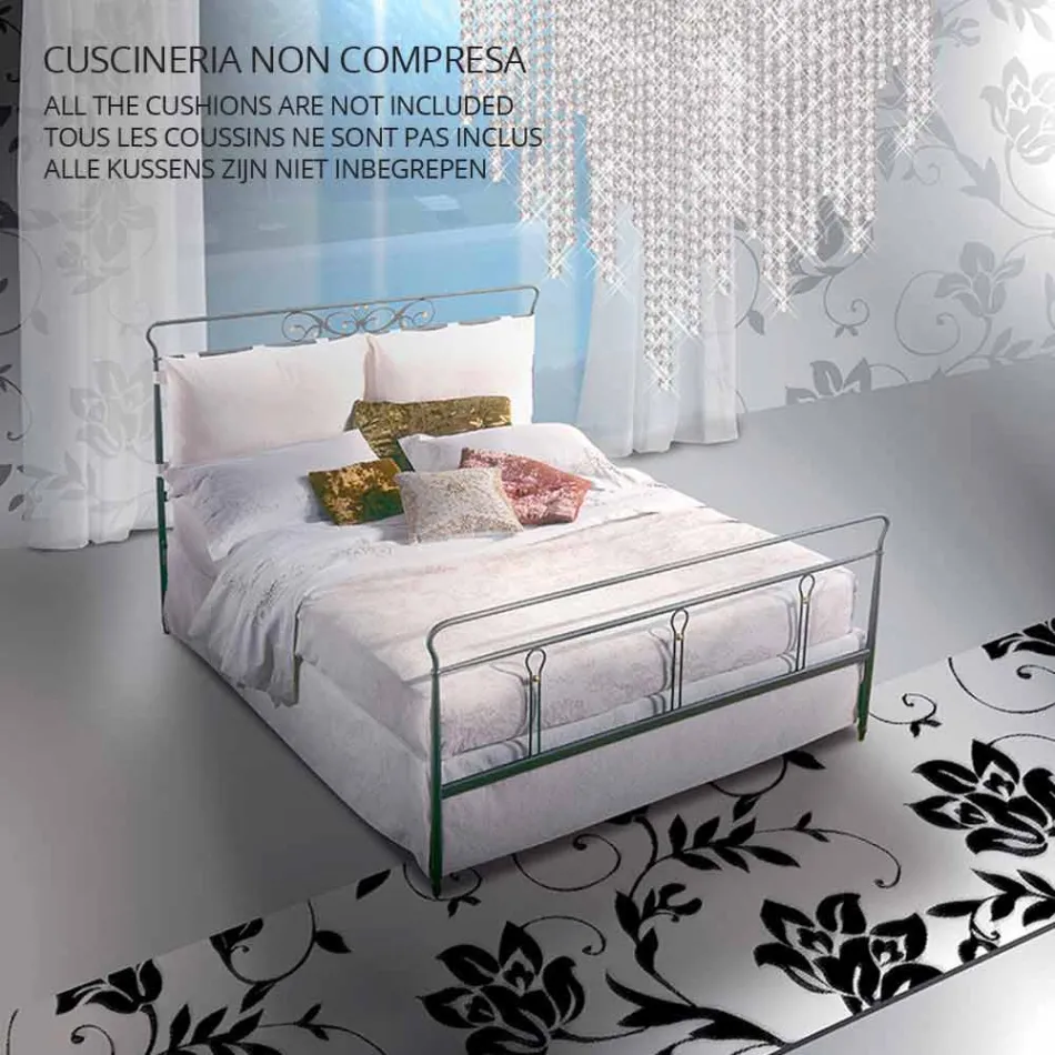 Manželská postel kované železné Pan Viadurini