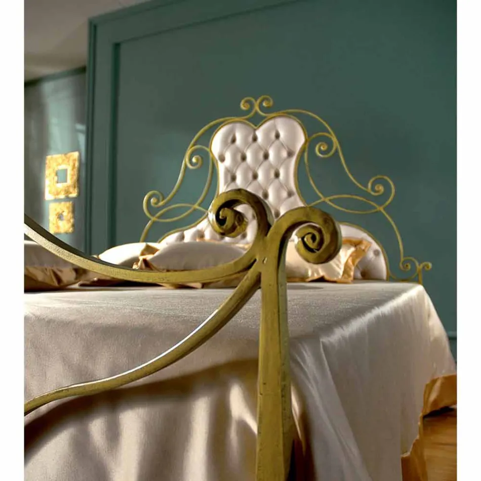 Manželská postel kované železné Paride Viadurini