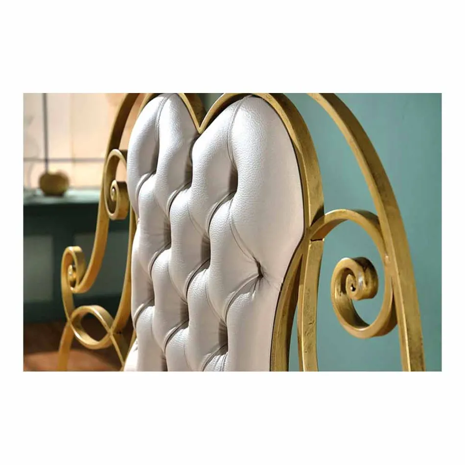 Manželská postel kované železné Paride Viadurini