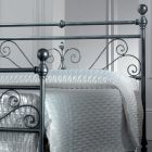 Manželská postel z černé stříbrné trubkové žehličky Made in Italy - Geometrie Viadurini