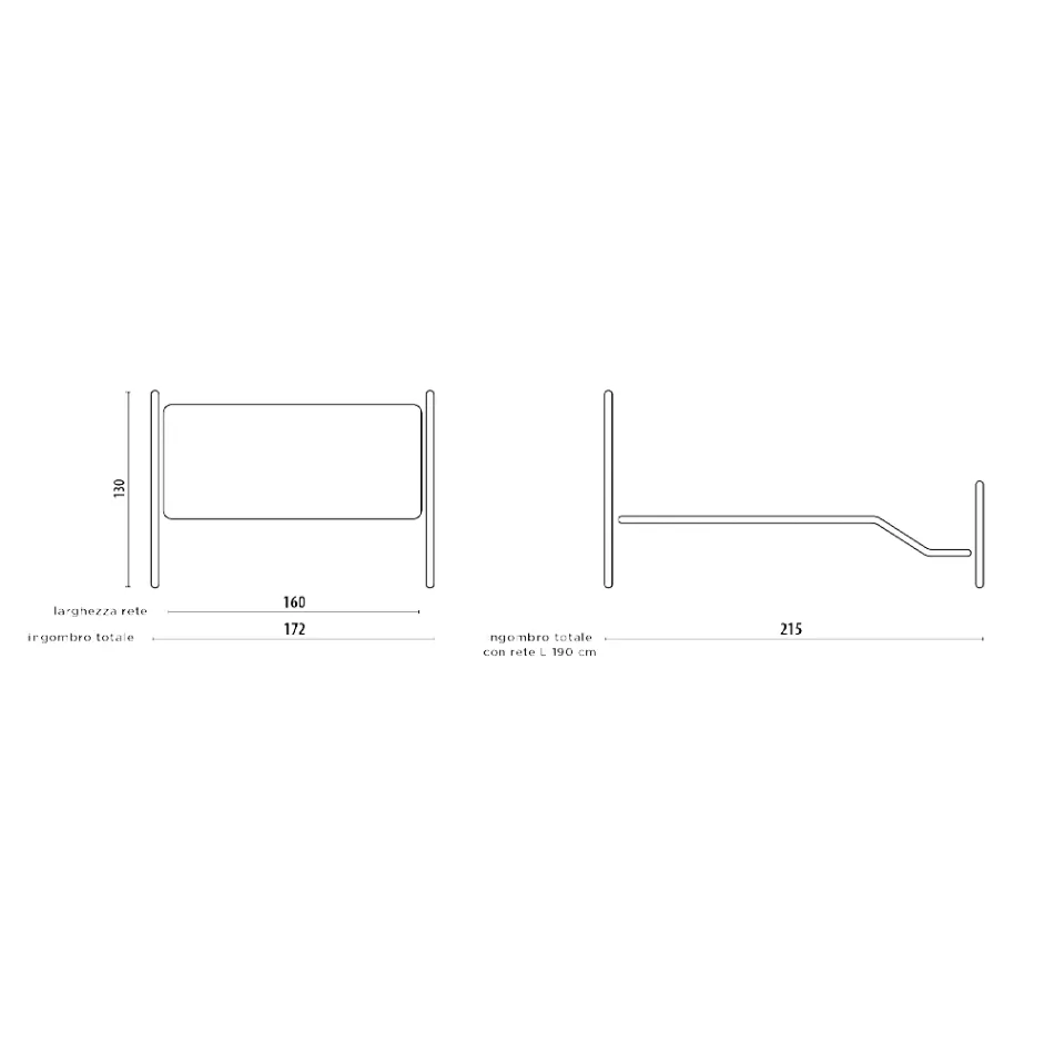 Manželská postel v zeleném nebo černém provedení Made in Italy - Poldo Viadurini