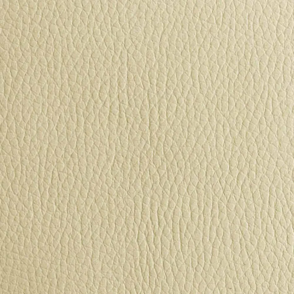 Manželská postel z koženky s dřevěnými nohami vyrobená v Itálii - Perzio Viadurini