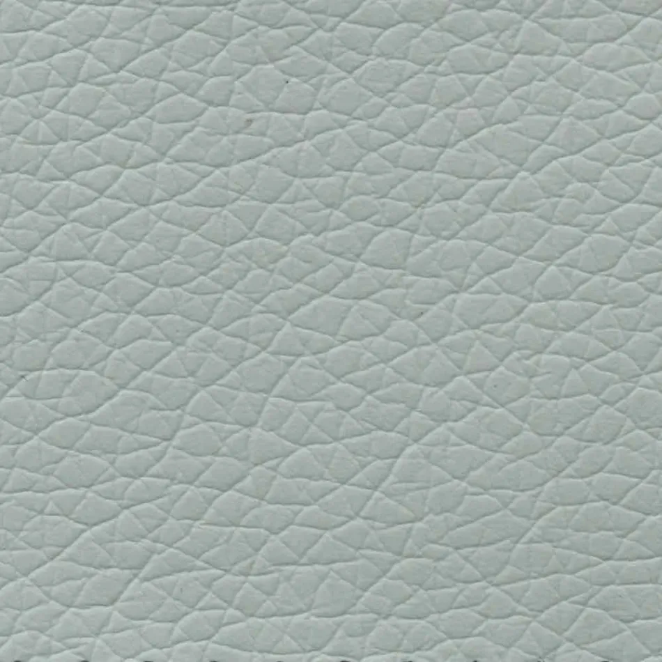 Manželská postel z koženky s dřevěnými nohami vyrobená v Itálii - Perzio Viadurini