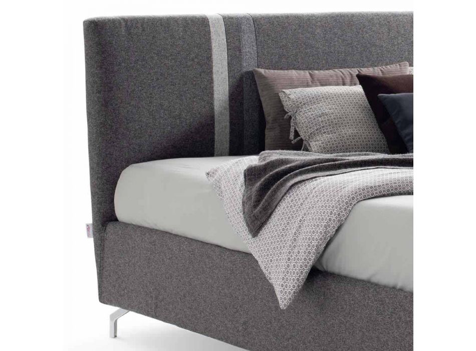 Látková postel s nádobou Vyrobeno v Itálii - Paolo Viadurini