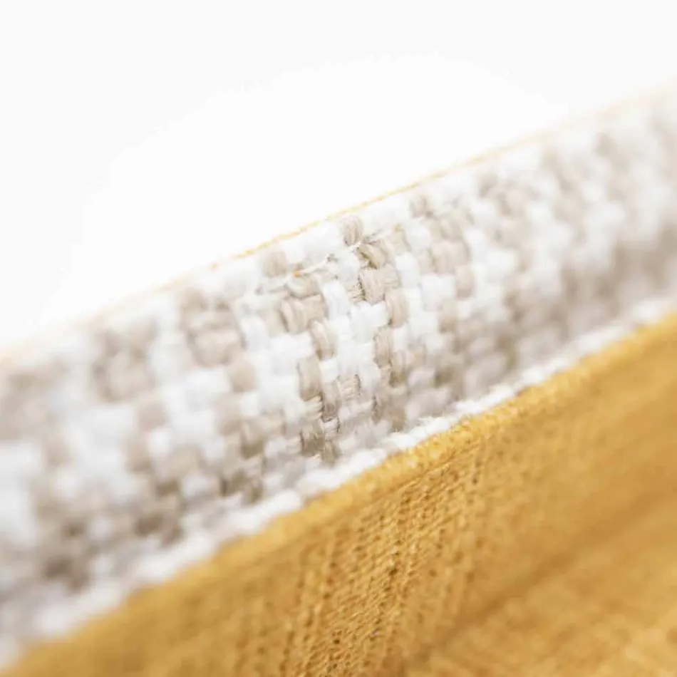 Manželská postel v látce s kovovými nohami vyrobená v Itálii - Glorio Viadurini