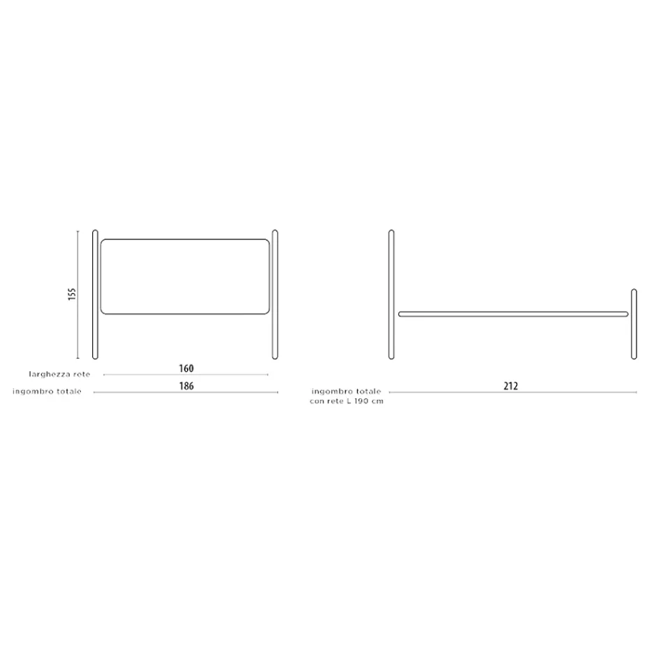 Manželská postel z pravé kůže s matrací a 2 nočními stolky Made in Italy - Laser Viadurini