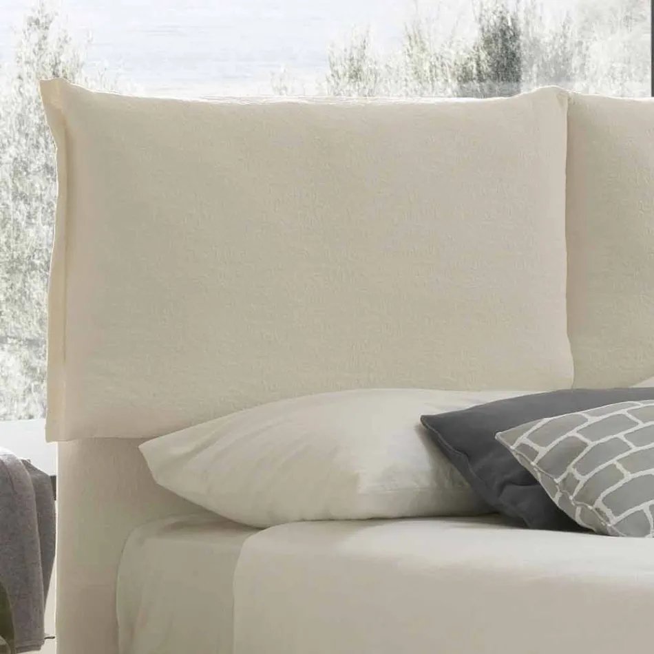 Moderní manželská postel, tenká základna, Iorca by Bolzan Viadurini