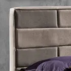 Současná dvoulůžko s úložným pole 160x190 / 200 cm Gin Viadurini