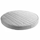 Luxusní kulatá moderní manželská postel z umělé kůže v Itálii - sen Viadurini