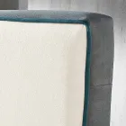 Současná čalouněné dvoulůžko s box vrcholit 160x190 / 200cm Mia Viadurini