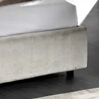 Moderní čalouněná manželská postel s prošívaným nebo hladkým designem - Aftamo Viadurini