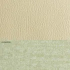 Moderní manželská postel z koženky a látky vyrobené v Itálii - Zeldo Viadurini