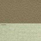 Moderní manželská postel z koženky a látky vyrobené v Itálii - Zeldo Viadurini