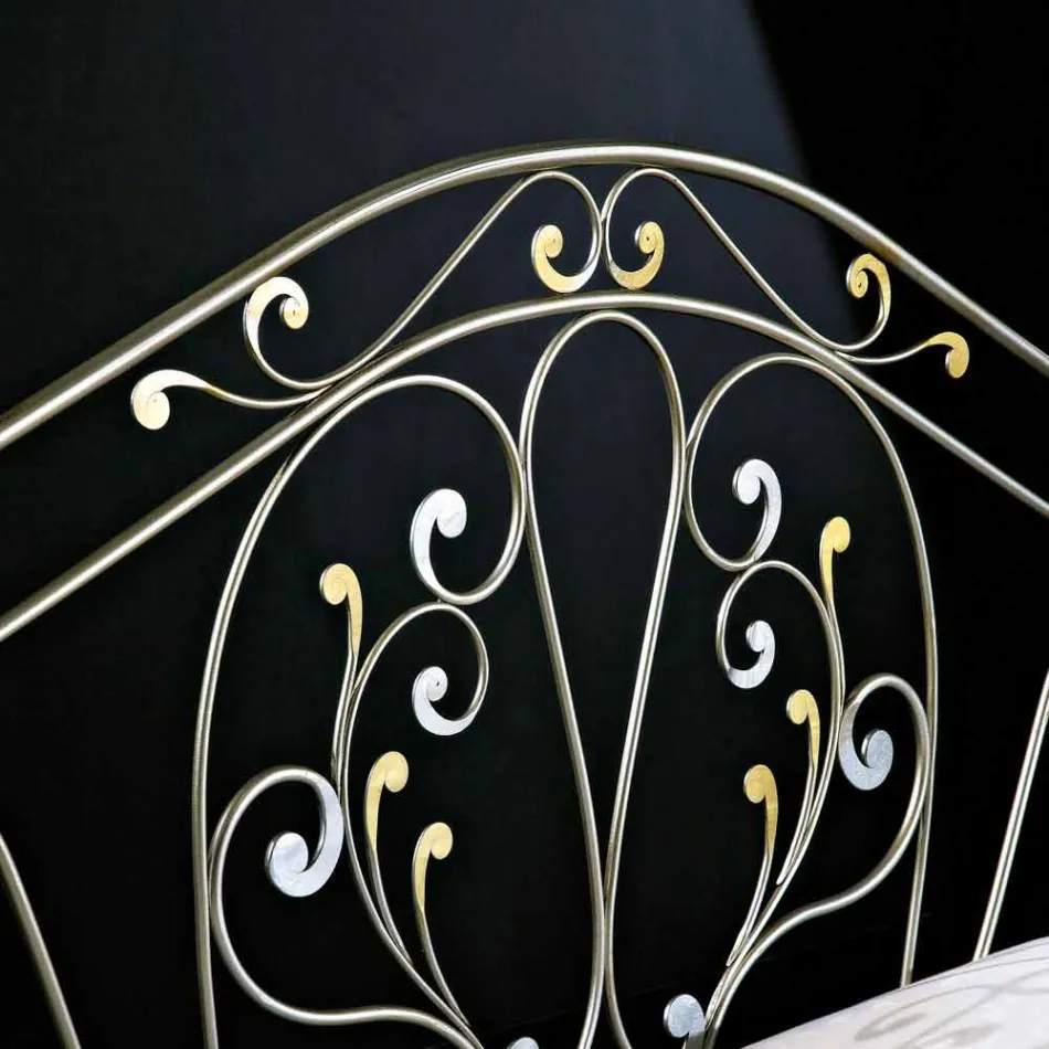 neoklasicistní dvoulůžko kované železo hand full Jessica Viadurini