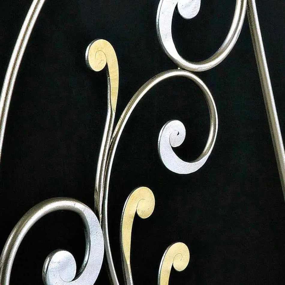 neoklasicistní dvoulůžko kované železo hand full Jessica Viadurini