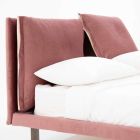 Manželská postel pokrytá odnímatelnou látkou vyrobenou v Itálii - Tevio Viadurini
