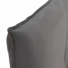 Manželská postel s odnímatelným potahem s dřevěnými nohami vyrobené v Itálii - Tampa Viadurini