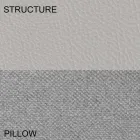 Kulatá manželská postel potažená v italském designu Ecoleather - Vesio Viadurini