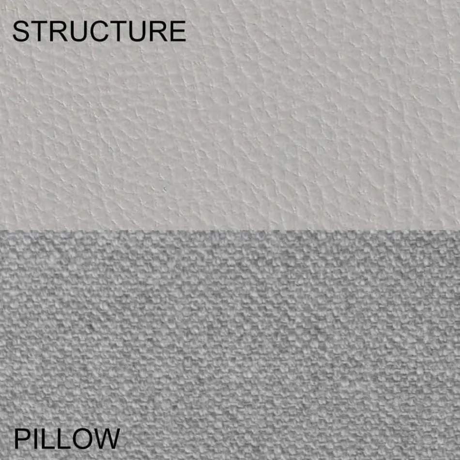 Kulatá manželská postel potažená v italském designu Ecoleather - Vesio Viadurini