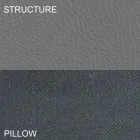 Kulatá manželská postel potažená v italském designu Ecoleather - Vesio Viadurini