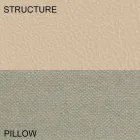 Kulatá manželská postel potažená v italském designu Ecoleather - Vesio Viadurini