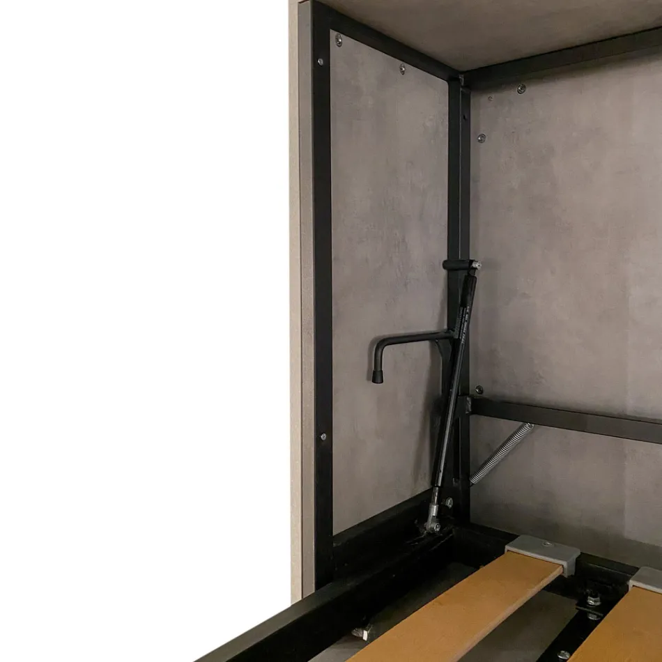 Horizontální skládací jednolůžko vyrobené v Itálii - Collaborative Viadurini