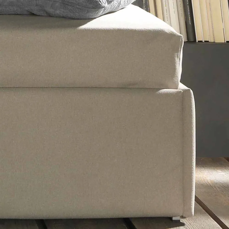 Jednolůžko s tvarovanou čelo a boční panel, Line8 Bolzan Viadurini