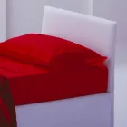 Jednolůžko s čelo postele, železo a dřevo struktura Line by Bolzan Viadurini