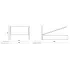 Samostatná čalouněná postel s volitelným úložným prostorem Made in Italy - Akira Viadurini