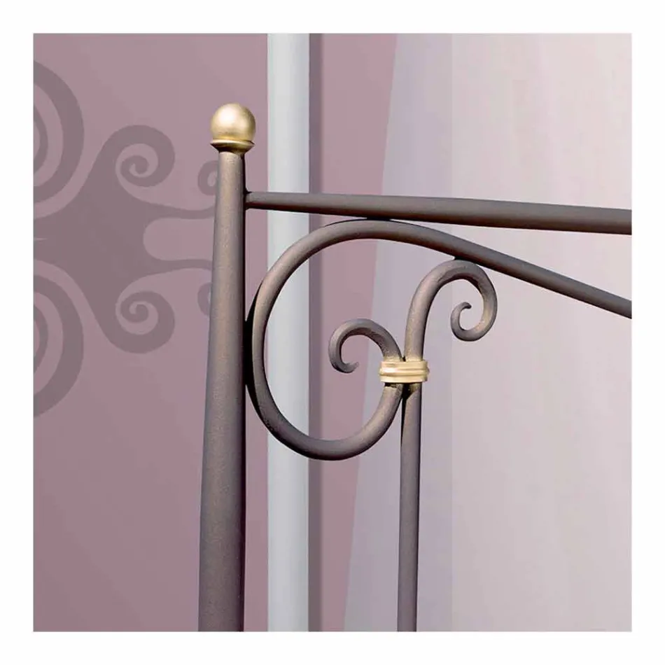 Jedno lůžko v kované železné Auriga Viadurini