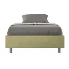 Manželská postel 120x200 cm potažená mikrovláknem vyrobená v Itálii - Athlete Viadurini