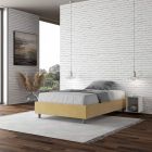 Manželská postel 140x200 cm potažená mikrovláknem Made in Italy - Atleta Viadurini