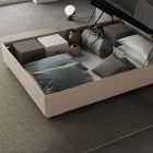 Manželská postel 140x200 cm Potažená mikrovláknem Made in Italy - Atleta Viadurini